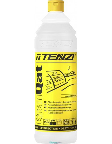 TENZI GRAN QAT 1L Koncentrat. Mycie bieżące i dezynfekcja neutralna. TENZI GRAN QAT 1L Koncentrat. Mycie bieżące i dezynfekcja neutralna.