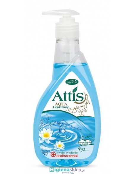 ATTIS Mydło antybakteryjne w płynie Aqua 400 ml ATTIS Mydło antybakteryjne w płynie Aqua 400 ml