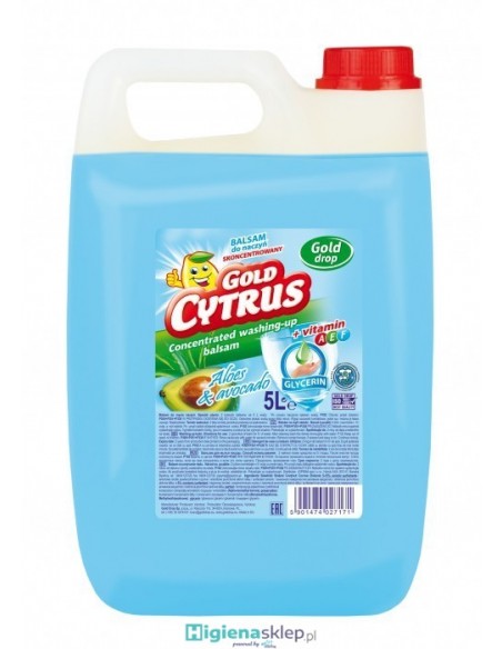 GOLD CYTRUS Balsam do mycia naczyń 5L GOLD CYTRUS Balsam do mycia naczyń 5L