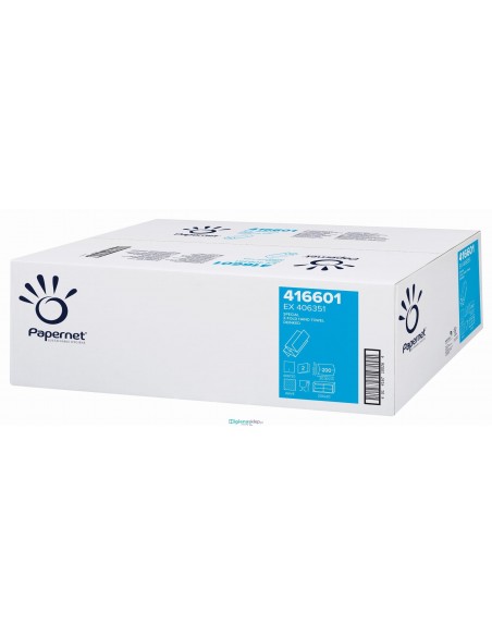 Ręcznik wielopanelowy Z biały 2 warstwy opak. 4000 listków Papernet 416601 Ręcznik wielopanelowy Z biały 2 warstwy opak. 4000 listków Papernet 416601