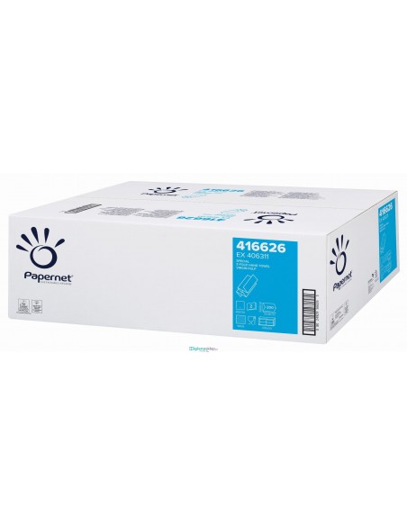 Ręcznik wielopanelowy Z celuloza 2 warstwy opak. 4000 listków Papernet 416626 Ręcznik wielopanelowy Z celuloza 2 warstwy opak. 4000 listków Papernet 416626