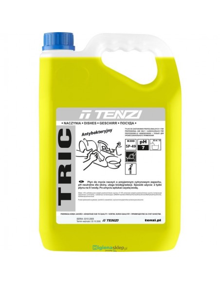 TENZI PLYN DO NACZYN TRIC 5L Koncentrat Reczne mycie naczyn TENZI PLYN DO NACZYN TRIC 5L Koncentrat Reczne mycie naczyn
