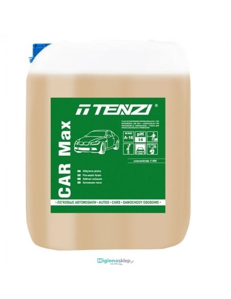 TENZI CAR MAX 10L Koncentrat Mycie karoserii pojazdow  aktywna piana TENZI CAR MAX 10L Koncentrat Mycie karoserii pojazdow  aktywna piana