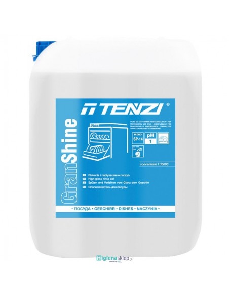 TENZI GRAN SHINE 10L Superkoncentrat Plukanie inablyszczanie naczyn TENZI GRAN SHINE 10L Superkoncentrat Plukanie inablyszczanie naczyn