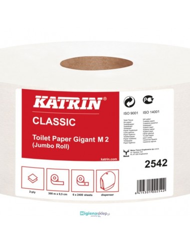 2542 KATRIN CLASSIC Gigant M 2 Papier toaletowy / 6 rolek