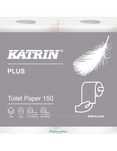 16525 KATRIN PLUS Toilet 3ply 150 Papier toaletowy / 56 rolek