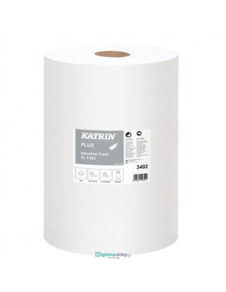 3402 KATRIN PLUS XL 2 Czyściwo papierowe / 2 rolki 3402 KATRIN PLUS XL 2 Czyściwo papierowe / 2 rolki
