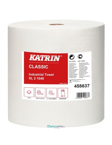 458637 KATRIN CLASSIC XL 2 1040 Czyściwo papierowe / 2 rolki