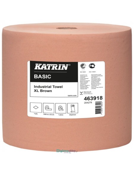 463918 KATRIN BASIC XL Brown Czyściwo papierowe / 1 rolka 463918 KATRIN BASIC XL Brown Czyściwo papierowe / 1 rolka