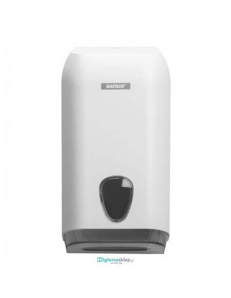 92582 KATRIN dozownik do papierów toaletowych składanych biały 92582 KATRIN dozownik do papierów toaletowych składanych biały