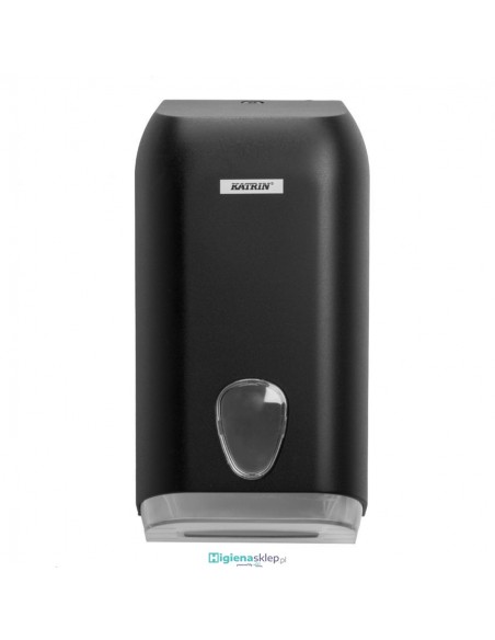 92605 KATRIN dozownik do papierów toaletowych składanych czarny 92605 KATRIN dozownik do papierów toaletowych składanych czarny