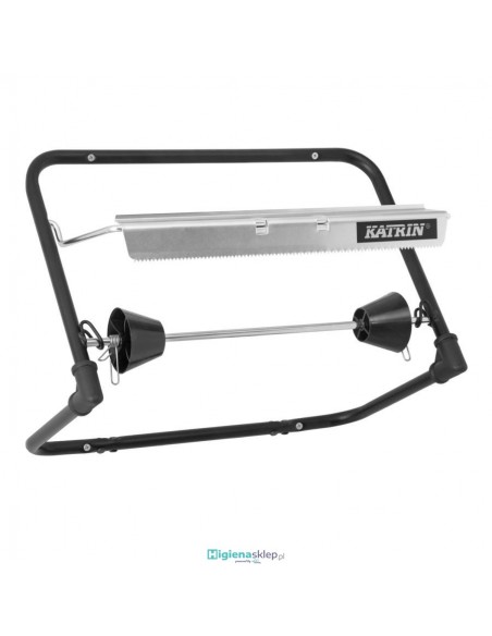 54930 KATRIN ścienny dozownik do czyściw do rolki o szerokości 40 cm czarny 54930 KATRIN ścienny dozownik do czyściw do rolki o szerokości 40 cm czarny