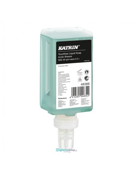 48366 KATRIN Arctic Breeze Mydło w płynie do dozownika bezdotykowego 500 ml 48366 KATRIN Arctic Breeze Mydło w płynie do dozownika bezdotykowego 500 ml