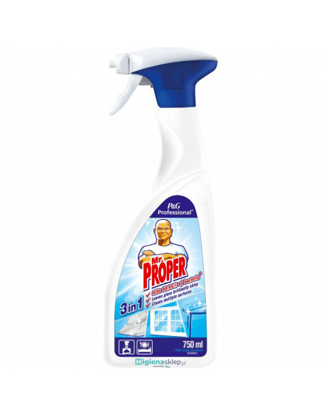 Mr Proper Professional 3w1 dezynfekujący płyn do mycia szkła i innych powierzchni Mr Proper Professional 3w1 dezynfekujący płyn do mycia szkła i innych powierzchni