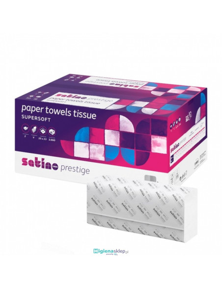 276640 Papier do ręczników format Tissue składany w układzie V 25x23  kompatybilny z PT3