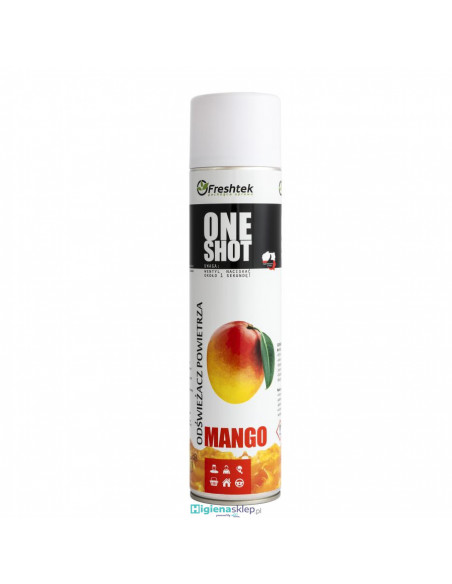 FRESHTEK ODŚWIEŻACZ POWIETRZA ONE SHOT MANGO 600 ml FRESHTEK ODŚWIEŻACZ POWIETRZA ONE SHOT MANGO 600 ml