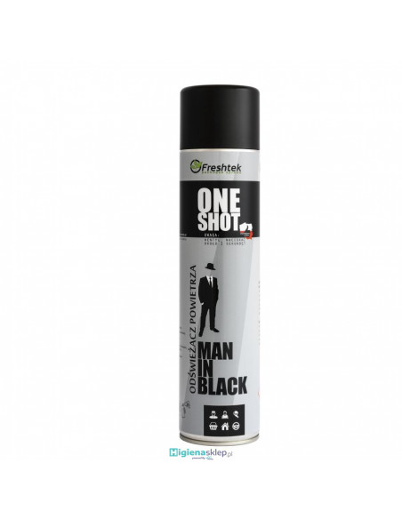 FRESHTEK ODŚWIEŻACZ POWIETRZA ONE SHOT MAN IN BLACK 600 ml FRESHTEK ODŚWIEŻACZ POWIETRZA ONE SHOT MAN IN BLACK 600 ml