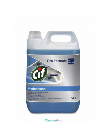Cif Glass & Multisurface Cleaner płyn do mycia szyb 5L Cif Glass & Multisurface Cleaner płyn do mycia szyb 5L