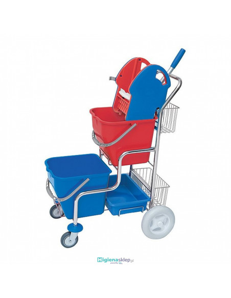 Splast Wózek serwisowy Roll Mop schodowy, dwuwiaderkowy z prasą i kuwetą SER-0003 Splast Wózek serwisowy Roll Mop schodowy, dwuwiaderkowy z prasą i kuwetą SER-0003