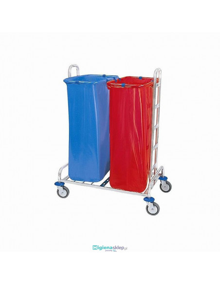 Splast Wózek na odpady chromowany 02.120. CH ODP-0003