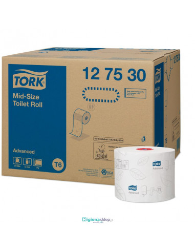 Tork Mid-size papier toaletowy, 2-warstwowy