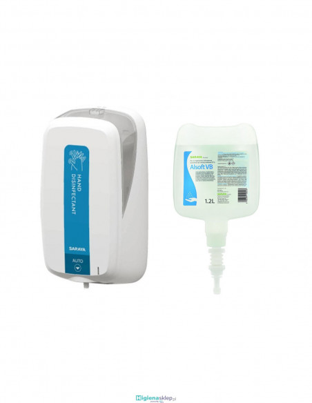 Zestaw startowy dozownik UD-1600 z 1 wkładem ALSOFT VB 1200 ml