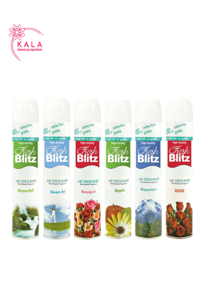KALA Fresh Blitz 400ml - wysokiej jakości odświeżacz powietrza KALA Fresh Blitz 400ml - wysokiej jakości odświeżacz powietrza