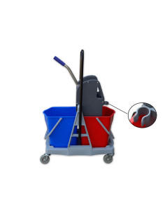 Wózek do sprzątania S4 2×15 litrów 2