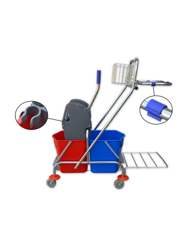 Wózek do sprzątania S6 2×15 litrów