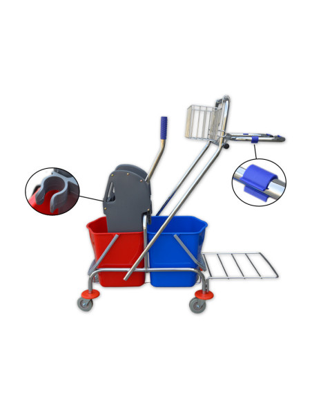 Wózek do sprzątania S6 2×15 litrów