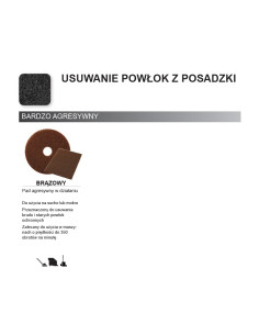 Brązowy pad o agresywnym działaniu 2