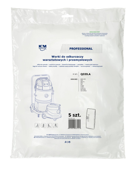 Worki do odkurzacza K&M Q039A PAPIER