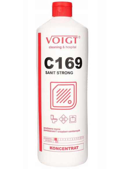 Voigt C169 SANIT STRONG Gruntowne mycie sanitariatów 1L Voigt C169 SANIT STRONG Gruntowne mycie sanitariatów 1L