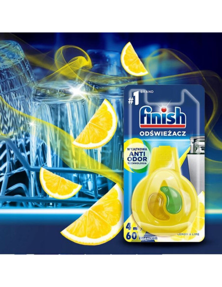 Finish odświeżacz do zmywarki cytryna 4ml Finish odświeżacz do zmywarki cytryna 4ml