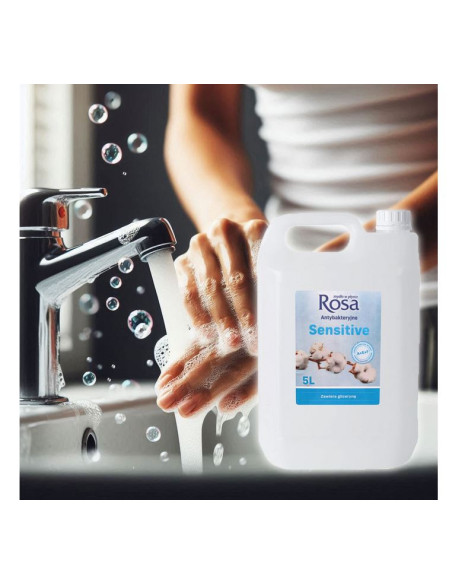 Mydło Rosa antybakteryjne białe 5L kanister