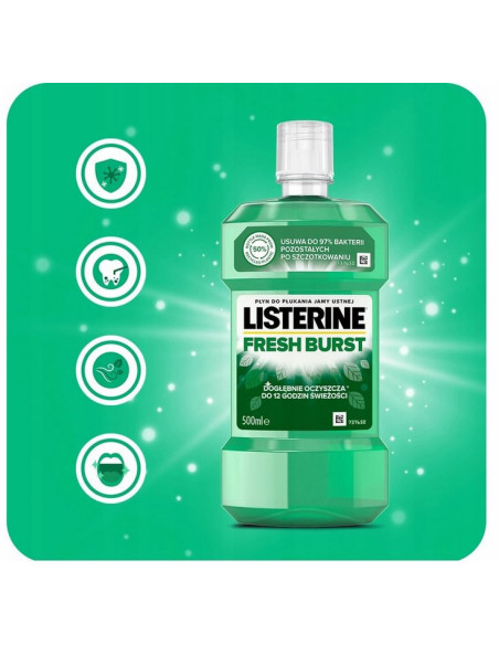Płyn do płukania ust Listerine Fresh Burst 500 ml Płyn do płukania ust Listerine Fresh Burst 500 ml