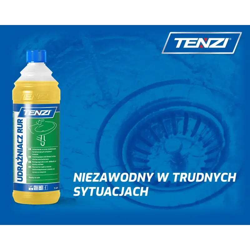 TENZI UDRAŻNIACZ RUR Udrażnianie syfonów i odpływów zlewozmywaków