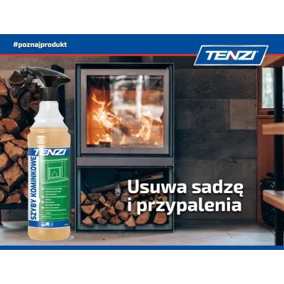 TENZI SZYBY KOMINKOWE GT Czyszczenie szyb kominkowych
