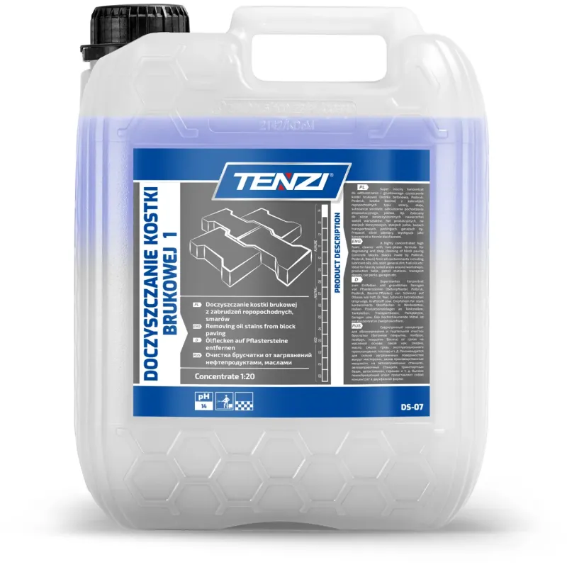 TENZI DOCZYSZCZANIE KOSTKI BRUKOWEJ 1 5L Koncentrat. Gruntowne usuwanie zabrudzeń ropopochodnych.