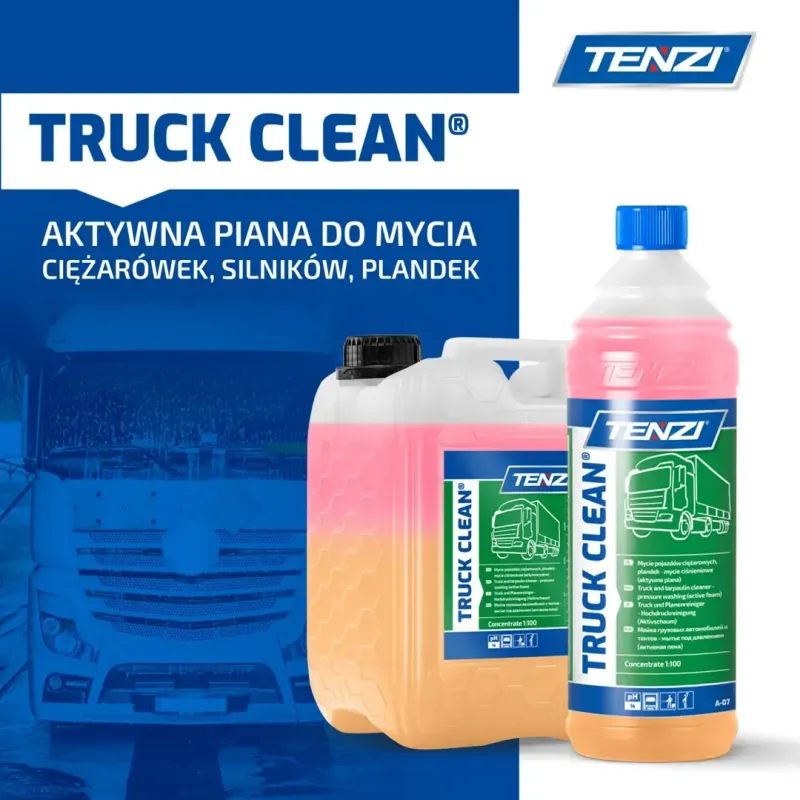 TENZI TRUCK CLEAN 10L Koncentrat Mycie pojazdow ciezarowych plandek  koncentrat  aktywna piana