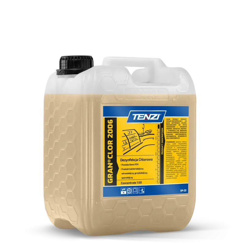TENZI GRAN CLOR 2006 20L Koncentrat. Mycie i dezynfekcjazasadowa (chlor aktywny).
