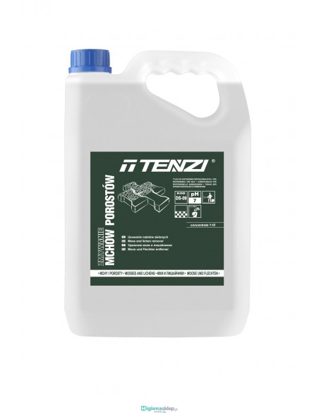 TENZI ZMYWANIE MCHÓW I POROSTÓW 5L Koncentrat. Usuwanie nalotów zielonych. TENZI ZMYWANIE MCHÓW I POROSTÓW 5L Koncentrat. Usuwanie nalotów zielonych.